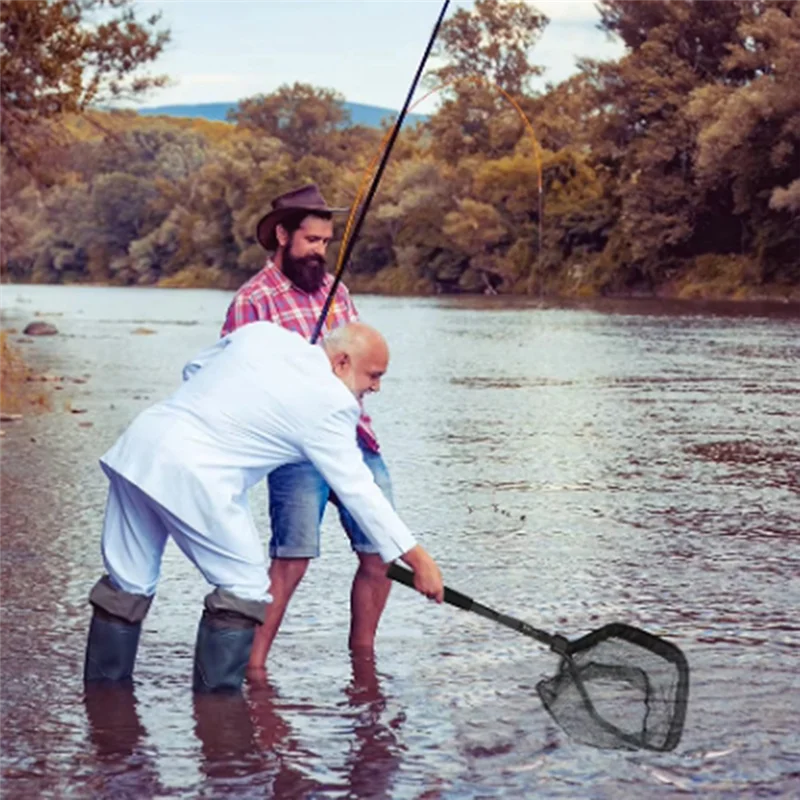 A44M Floating Fishing Net Foldable Landing Net Easy Catch&Release With Telescopic Pole Rubber Coated Fish Net
A44M Floating Fishing Net Foldable Landing Net Easy Catch&Release With Telescopic Pole Rubber Coated Fish Net