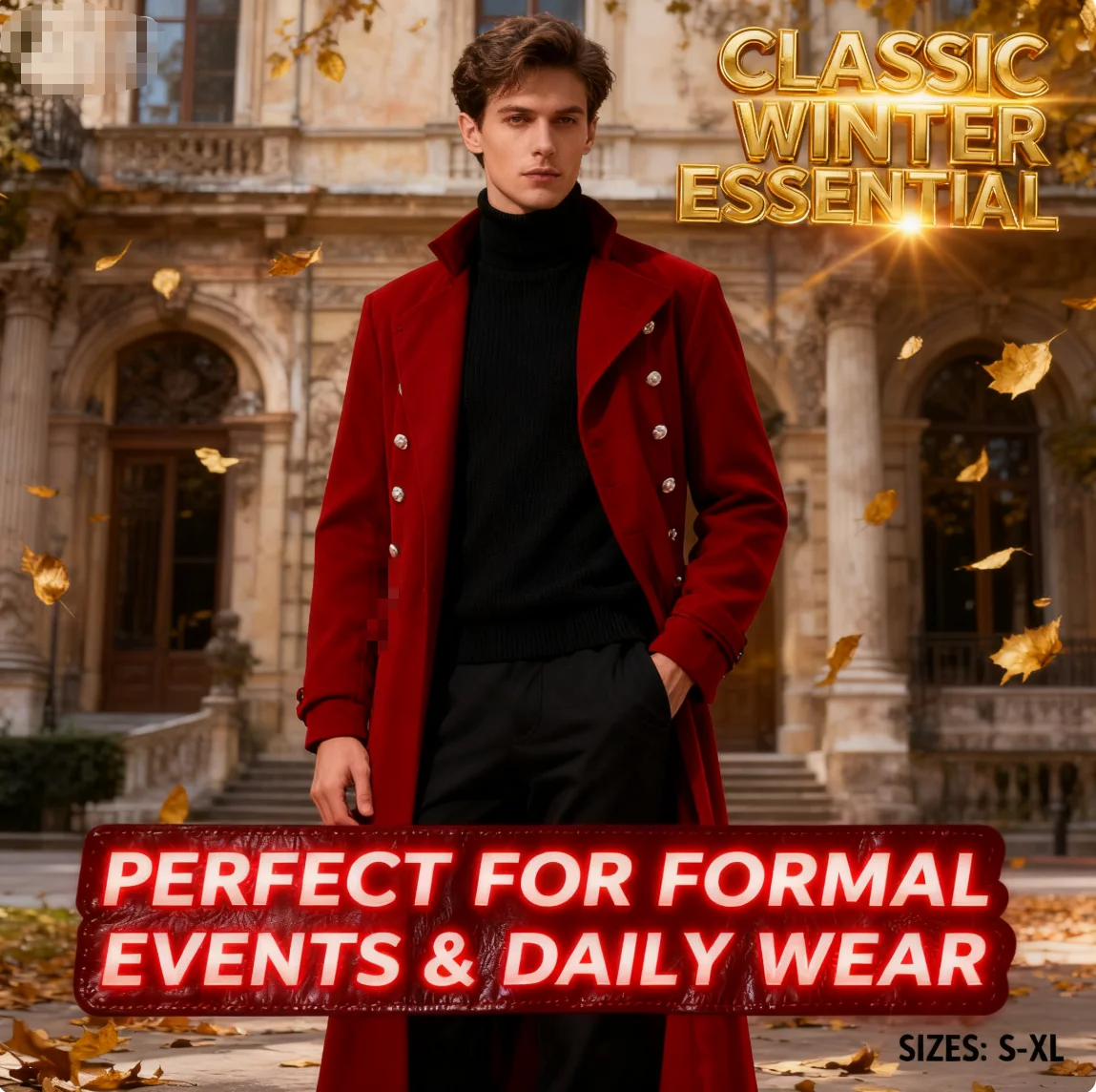 Medieval Renaissance Gothic Oversized Double-Breasted Vintage Coat Stage Cosplay Costume
Medieval Renaissance Gothic Oversized Double-Breasted Vintage Coat Stage Cosplay Costume