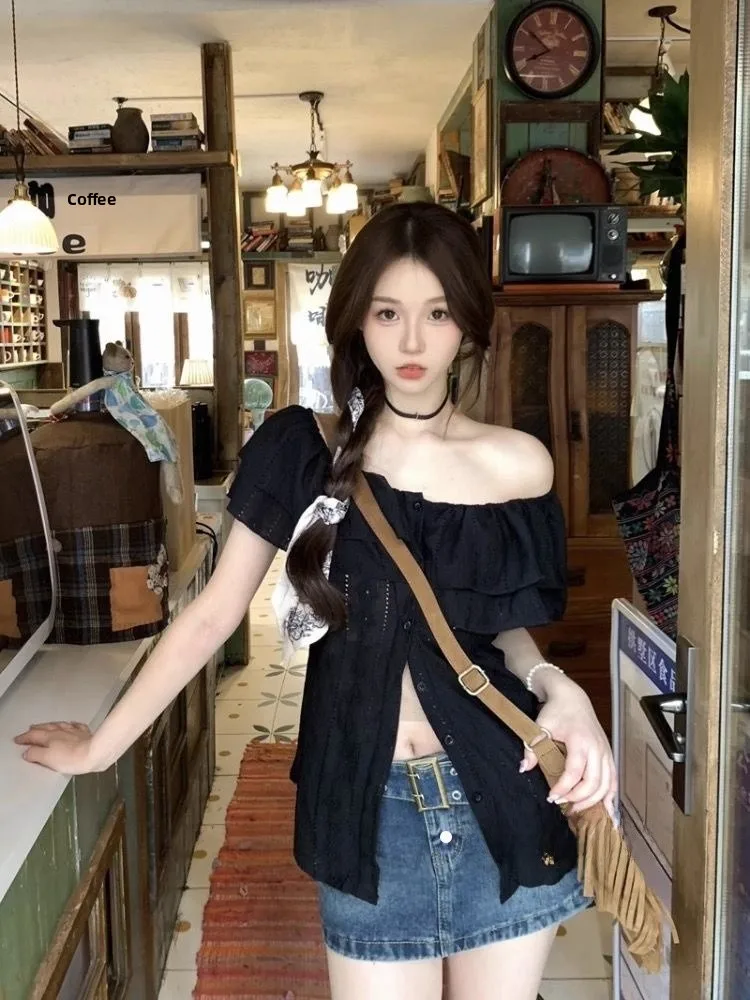 2025 plus Size One oulder irt Women's Slimming Design Small Batch Split Pure Desire Sexy Top Korean Sle Commute Wind
2025 plus Size One oulder irt Women's Slimming Design Small Batch Split Pure Desire Sexy Top Korean Sle Commute Wind