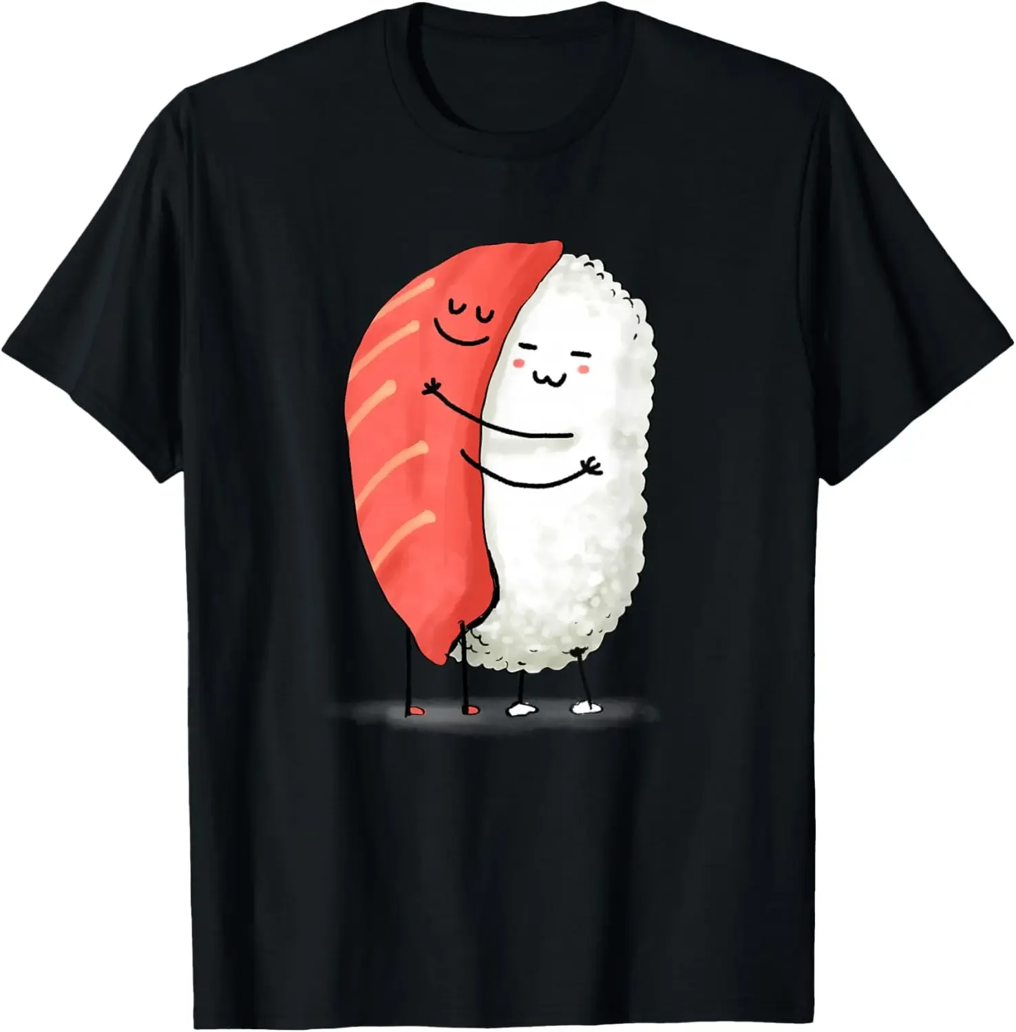 Sushi Hug Couple Funny Nigiri Rice Graphic T-Shirt Soft Cotton Casual Tee for Unisex
Sushi Hug Couple Funny Nigiri Rice Graphic T-Shirt Soft Cotton Casual Tee for Unisex
