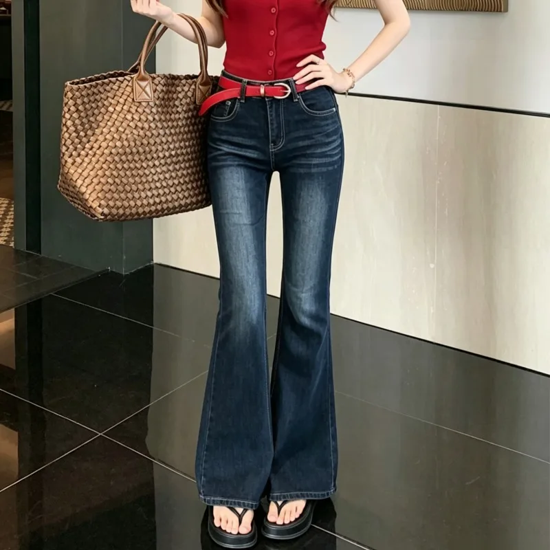 Summer New American Retro Blue Elastic Slim High Waist Jeans Micro Flared Long Pants Versatile Top Women's Fashion High Waist
Summer New American Retro Blue Elastic Slim High Waist Jeans Micro Flared Long Pants Versatile Top Women's Fashion High Waist