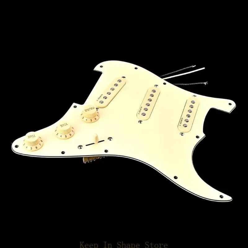 U1JC 11 Holes Electric Guitar Scratch Plate Loaded Prewired Pickguard Single-Coil Pickup Electric Guitar Accessories Durable
U1JC 11 Holes Electric Guitar Scratch Plate Loaded Prewired Pickguard Single-Coil Pickup Electric Guitar Accessories Durable