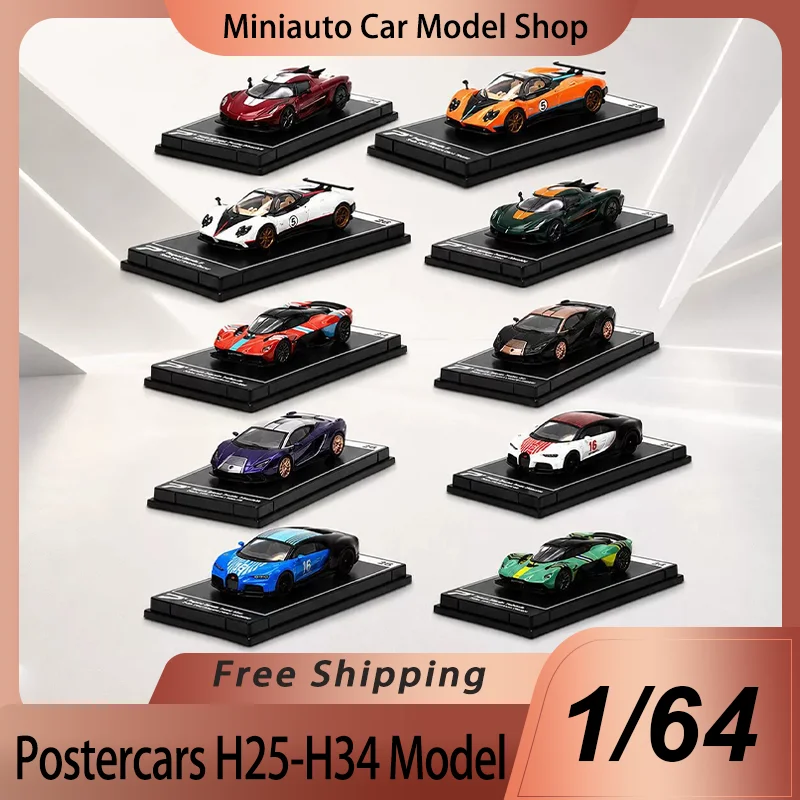 Pre-Sale Postercars 1:64 Alloy Car Model Lamborghini Bugatti H25-H34 Miniature Diecast Model Pagani Sports Car Model Toys Gift
Pre-Sale Postercars 1:64 Alloy Car Model Lamborghini Bugatti H25-H34 Miniature Diecast Model Pagani Sports Car Model Toys Gift