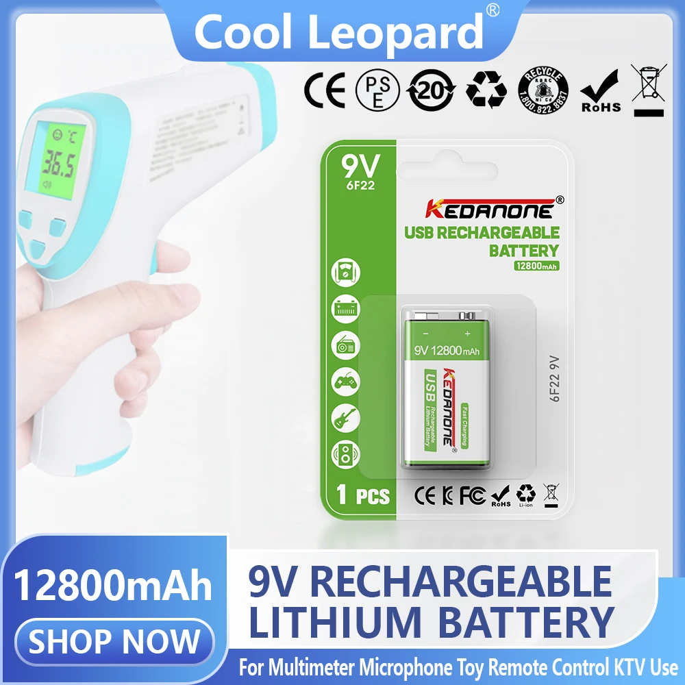 9V 12800mAh 6F22 Ni-MH Ni MH Rechargeable Battery , 9V Crown Lithium Li-ion Battery for Multimeter KTV Microphone Metal Detector
9V 12800mAh 6F22 Ni-MH Ni MH Rechargeable Battery , 9V Crown Lithium Li-ion Battery for Multimeter KTV Microphone Metal Detector