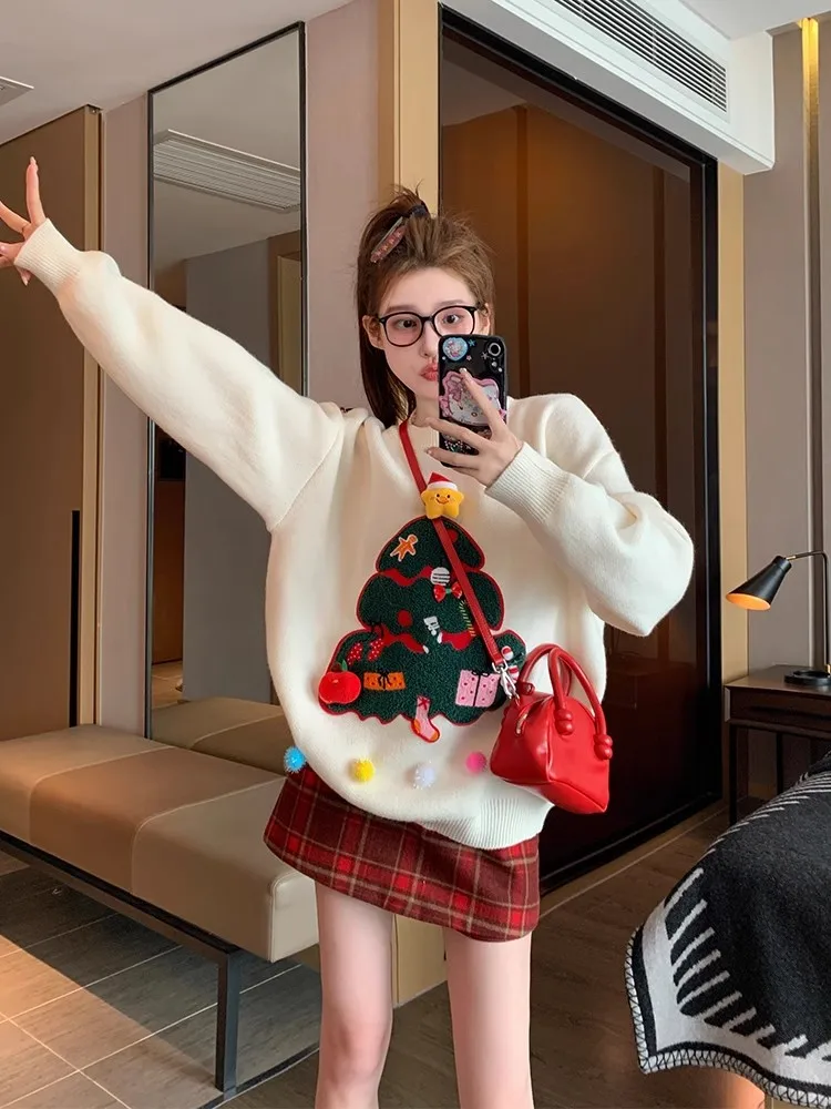 Женский круглый свитер Cisas Ne, вязаный топ Fufu Lazy Inner Wear, зимний дизайн, Новое поступление 2024, милый свободный крой
Женский круглый свитер Cisas Ne, вязаный топ Fufu Lazy Inner Wear, зимний дизайн, Новое поступление 2024, милый свободный крой