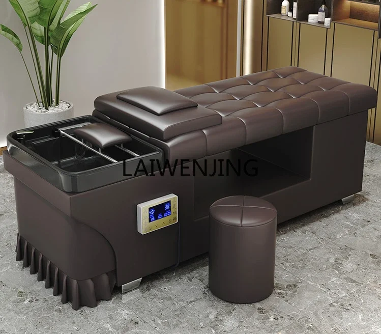 MJY Thai head therapy water circulation fumigation hair salon special water heater integrated shampoo bed
MJY Thai head therapy water circulation fumigation hair salon special water heater integrated shampoo bed