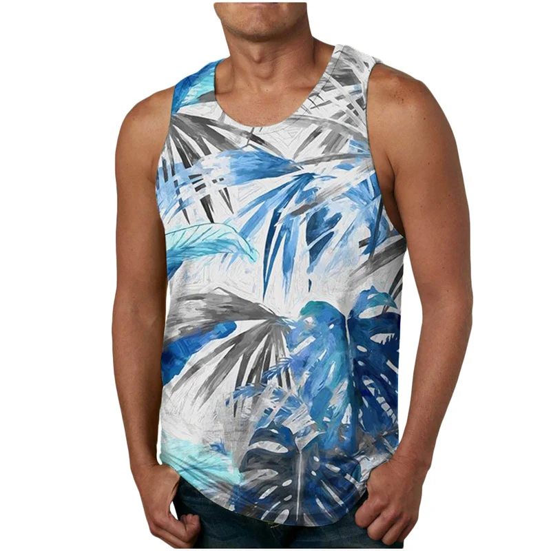 2024 New Men's Hawaii Breathable Vest Round Neck Sleeveless Leaf Print Shirt Summer Loose Beach Breathable Vest Bottom Top 5XL
2024 New Men's Hawaii Breathable Vest Round Neck Sleeveless Leaf Print Shirt Summer Loose Beach Breathable Vest Bottom Top 5XL