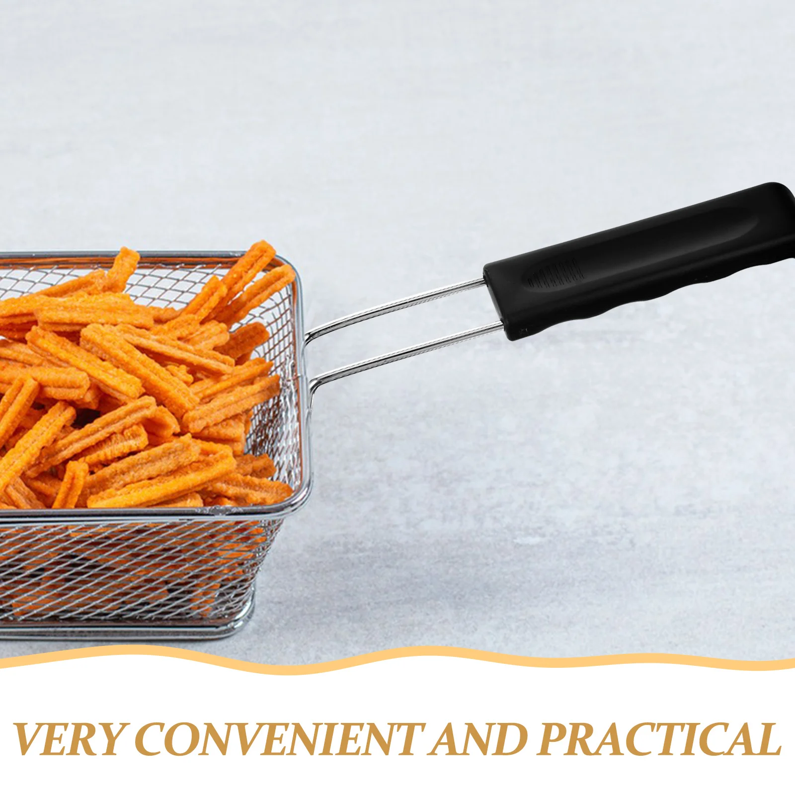 Stainless Steel Frying Basket Handle Replacement Ergonomic Non Slip Handle for Egg Ring Pan Cooker Kitchen Tool
Stainless Steel Frying Basket Handle Replacement Ergonomic Non Slip Handle for Egg Ring Pan Cooker Kitchen Tool