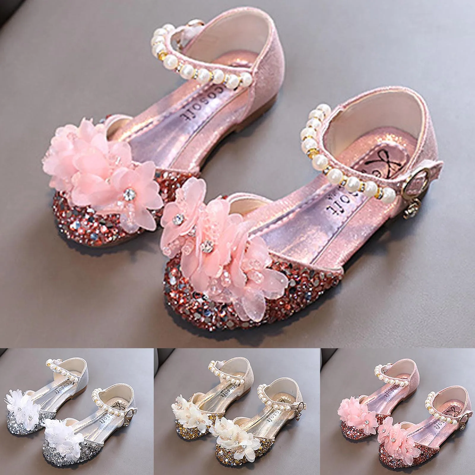 Fashion Children's Sandals 2025 Spring Summer Shining Flowers Sweet Girl Princess Shoes Dance Party Hook&Loop Kids Sandals 21-36
Fashion Children's Sandals 2025 Spring Summer Shining Flowers Sweet Girl Princess Shoes Dance Party Hook&Loop Kids Sandals 21-36