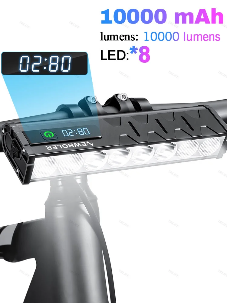 Bicycle Light Front 10000Lumen Bike Light 10000mAh Waterproof Flashlight USB Charging MTB Road Cycling Lamp Accessories
Bicycle Light Front 10000Lumen Bike Light 10000mAh Waterproof Flashlight USB Charging MTB Road Cycling Lamp Accessories