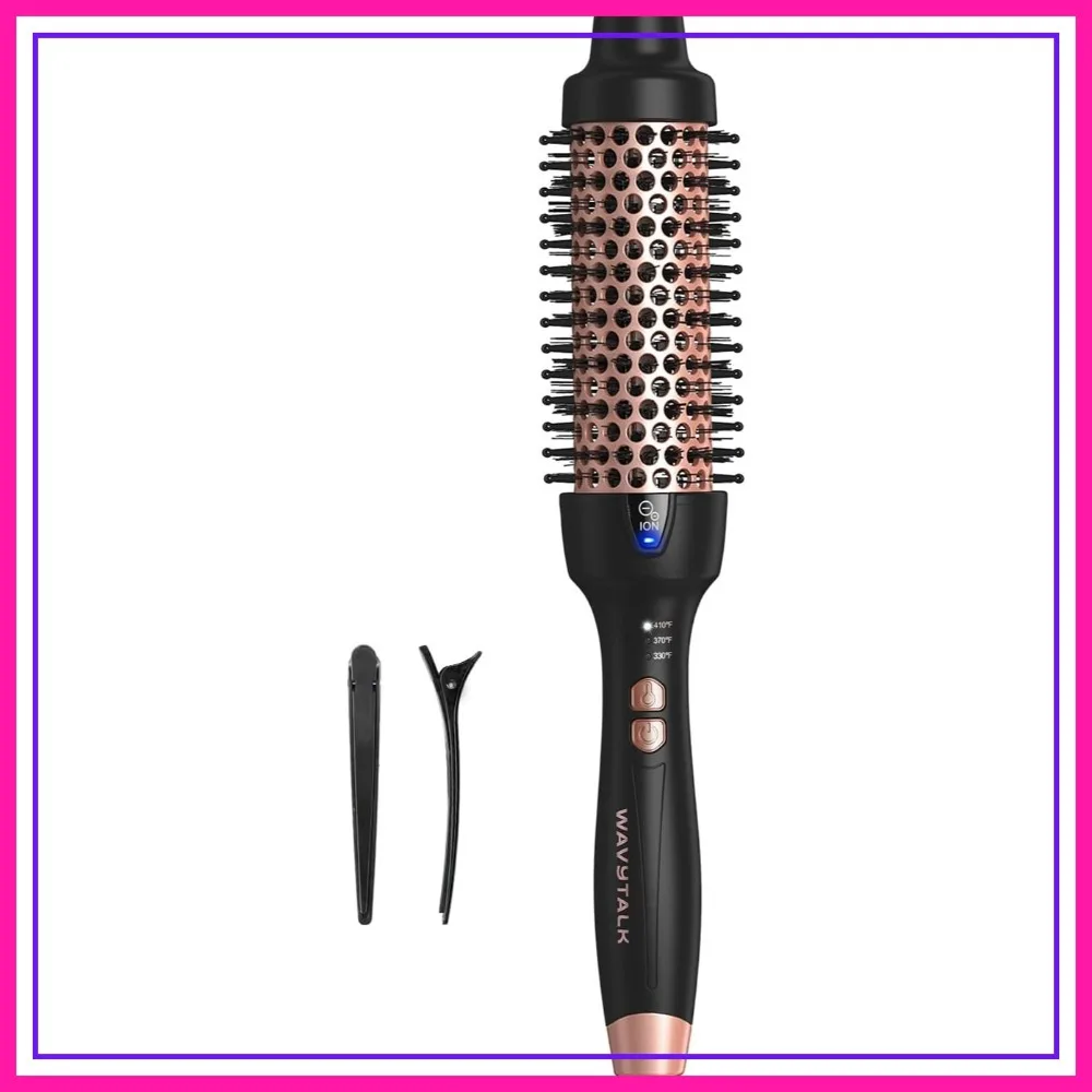 1.5 Inch Ionic Thermal Round Brush for Blowout Look, Dual Voltage, Easy to Use
1.5 Inch Ionic Thermal Round Brush for Blowout Look, Dual Voltage, Easy to Use