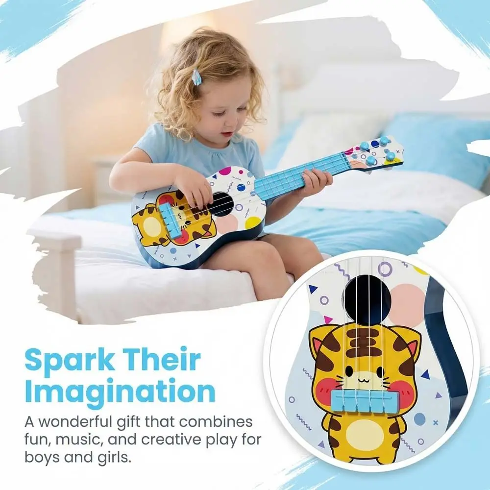 4 Strings Ukulele Musical Instrument Toy Adjustable Knob Educational Simulated Guitar Toy Playable Durable
4 Strings Ukulele Musical Instrument Toy Adjustable Knob Educational Simulated Guitar Toy Playable Durable