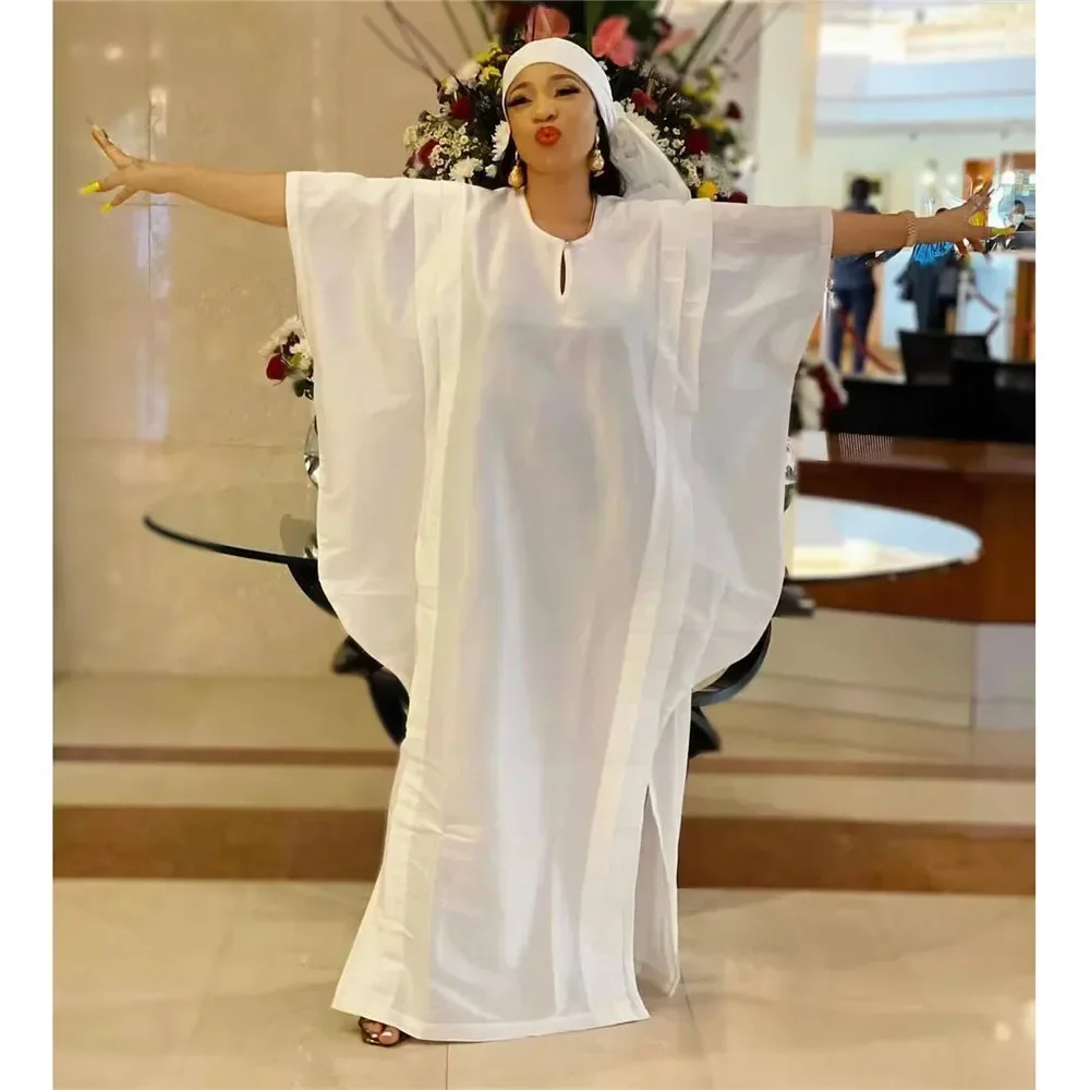 Muslim Dresses For Women 2024 Solid Color Satin African Maxi Robe V-neck Print Short Sleeve Novelty Dress Kanga Clothing Bouou
Muslim Dresses For Women 2024 Solid Color Satin African Maxi Robe V-neck Print Short Sleeve Novelty Dress Kanga Clothing Bouou