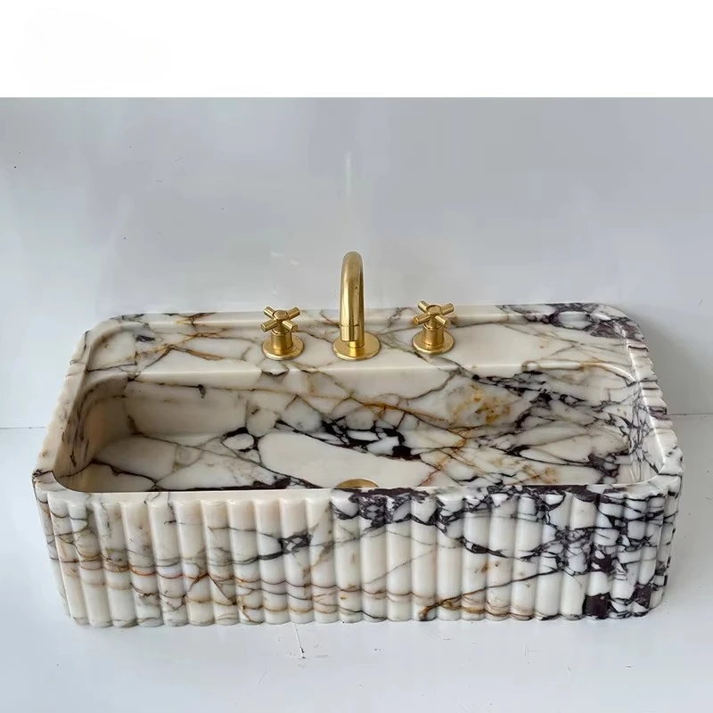 Hot selling product Italian polished Caracata viola decoration wall mounted marble sink
Hot selling product Italian polished Caracata viola decoration wall mounted marble sink