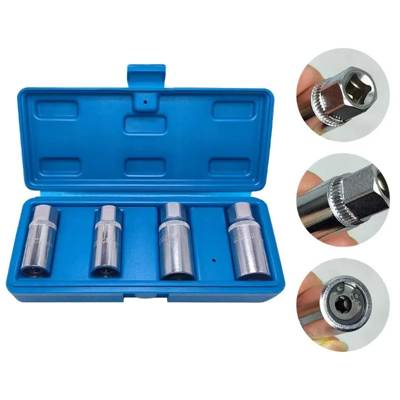4 Pieces Stud Extractor Set Broken Stud Removal Socket Metric Stud Remover Tool 6 8 10 12mm for Automotive Engine Repair
4 Pieces Stud Extractor Set Broken Stud Removal Socket Metric Stud Remover Tool 6 8 10 12mm for Automotive Engine Repair