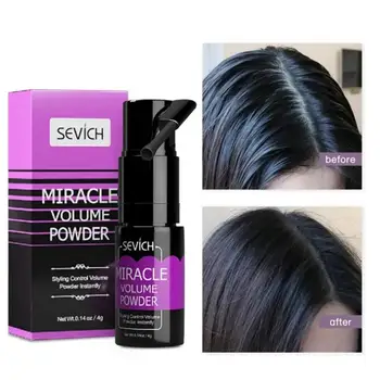 Sevich Miracle 솜털 헤어 파우더, 헤어 볼륨 캡처, 헤어 스타일링, 남녀공용 스프레이, 일회용 빠른 건조 모델링, P O7F6