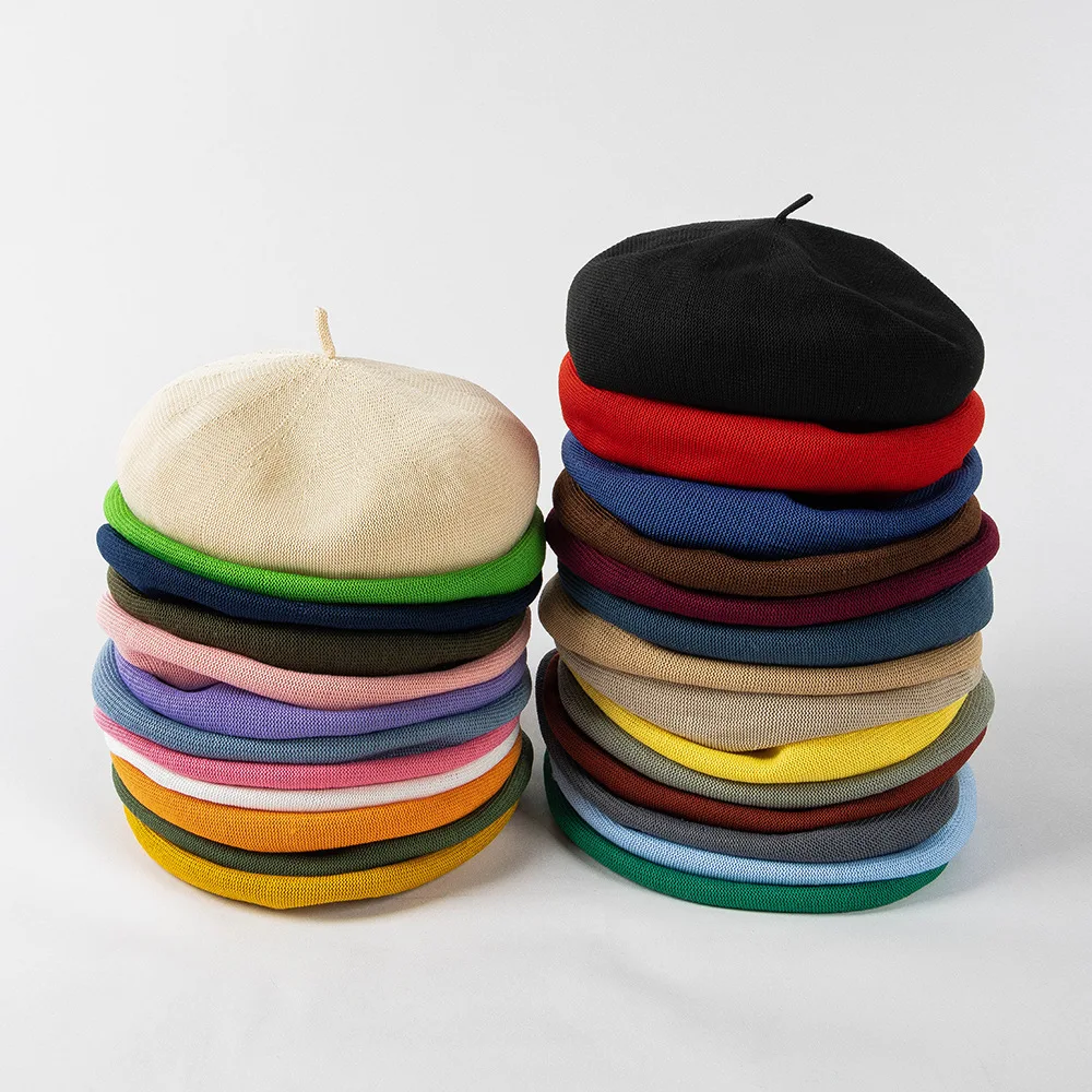 Beret Hat Women Spring Summer Pumpkin Painters Cap Vintage Knitted Breathable Octagonal Hats For Women Korean Fashion New
Beret Hat Women Spring Summer Pumpkin Painters Cap Vintage Knitted Breathable Octagonal Hats For Women Korean Fashion New