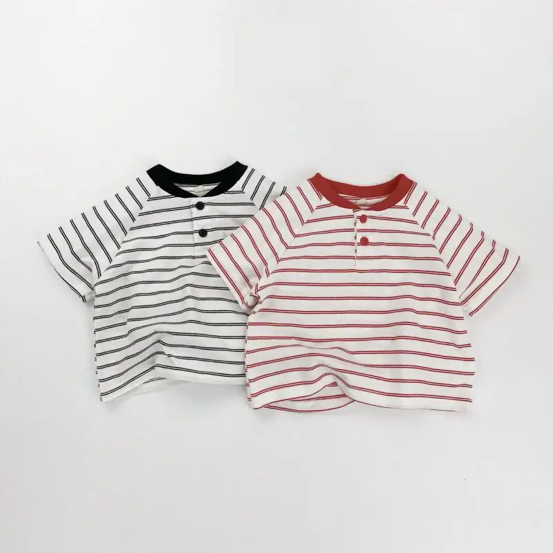2026 Summer New Children Short Sleeve Striped T Shirts Boys Girls Casual Stripe Tops Baby Cotton Tee Kids Loose T Shirts
2026 Summer New Children Short Sleeve Striped T Shirts Boys Girls Casual Stripe Tops Baby Cotton Tee Kids Loose T Shirts