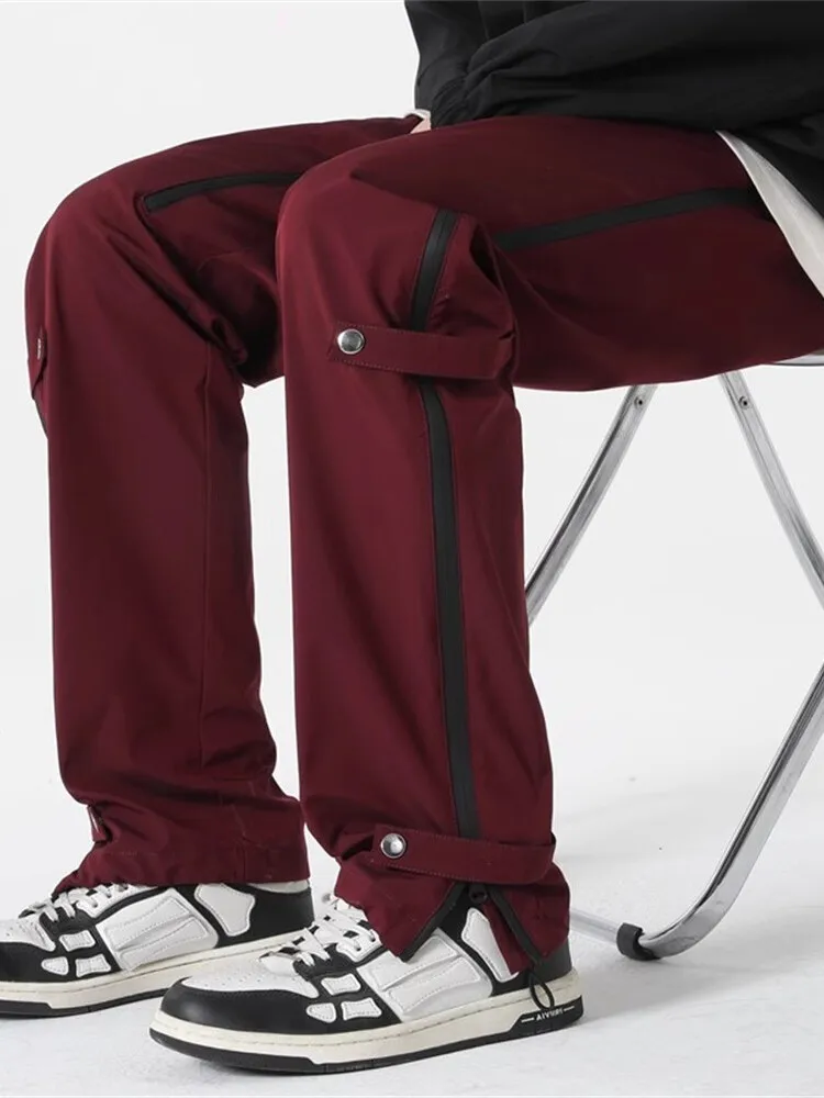 Red Wine Color Men's Spring Autumn Climbing Pants Windproof Waterproof Side Zipper Straight Leg Workwear Trousers Casual Pants
Red Wine Color Men's Spring Autumn Climbing Pants Windproof Waterproof Side Zipper Straight Leg Workwear Trousers Casual Pants