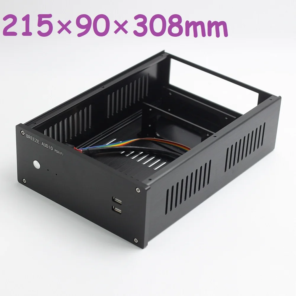W215 H90 D308 Dual USB HTPC ITX Enclosure DIY Mini Case Front Window Hi End Anodized Aluminum Shell
W215 H90 D308 Dual USB HTPC ITX Enclosure DIY Mini Case Front Window Hi End Anodized Aluminum Shell