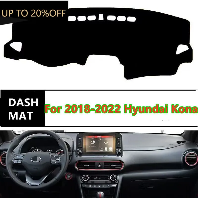 Черный коврик для приборной панели DashMat, солнцезащитный козырек для Hyundai Kona 2018-2022
Черный коврик для приборной панели DashMat, солнцезащитный козырек для Hyundai Kona 2018-2022