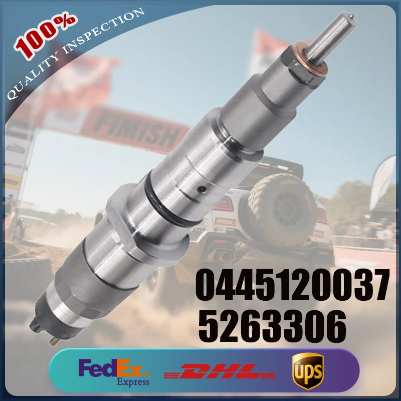 New Common Rail Fuel Injector for Cummins 6C 8.3L QSL9 Engine 0445120037 5263306 - Replacement Part
New Common Rail Fuel Injector for Cummins 6C 8.3L QSL9 Engine 0445120037 5263306 - Replacement Part