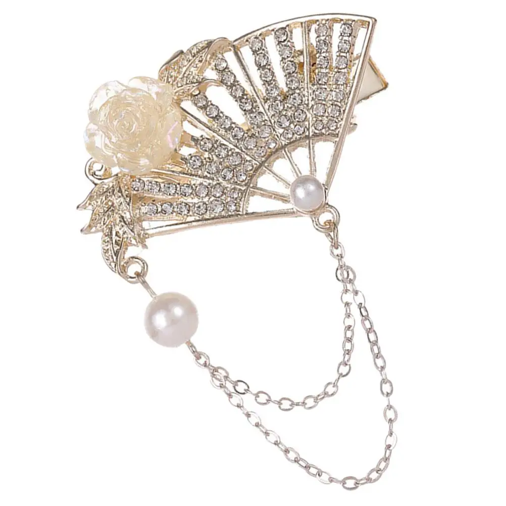 Fan Shaped Hair Clips Tassel Design Golden Color Women Asian Accessories Elegant Barrettes Bridal Wedding Hanfu Hairpins Metal
Fan Shaped Hair Clips Tassel Design Golden Color Women Asian Accessories Elegant Barrettes Bridal Wedding Hanfu Hairpins Metal