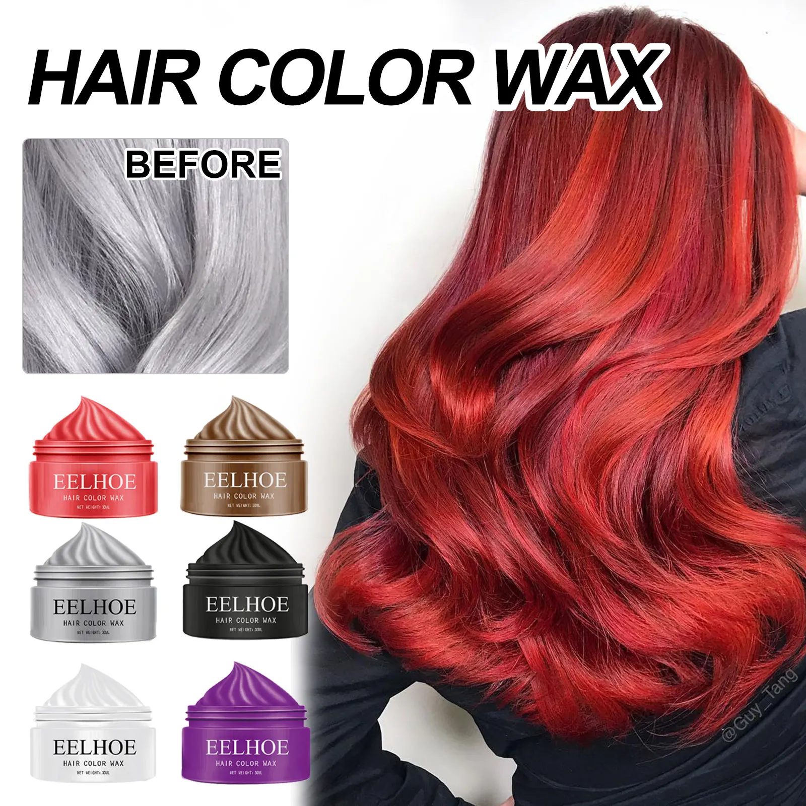 30ml Temporary Hair Color Wax Travel Portable Long Lasting Disposable Hair Dying Wax for Eyebrow Beards Coloring Wax Red/Grey
30ml Temporary Hair Color Wax Travel Portable Long Lasting Disposable Hair Dying Wax for Eyebrow Beards Coloring Wax Red/Grey