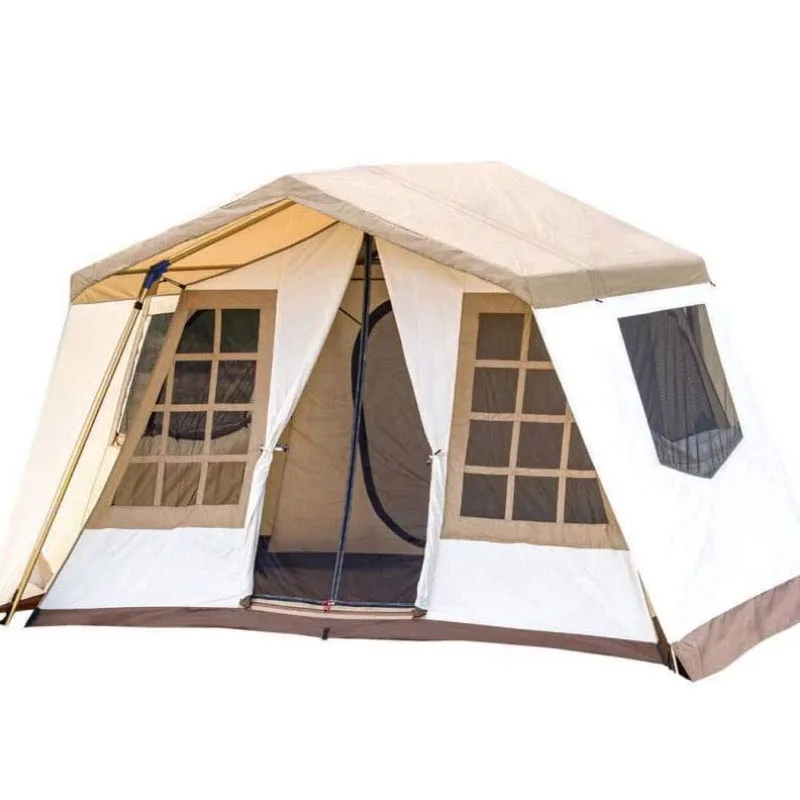 Hot Sale Outdoor Waterproof Exquisite Light Luxury Camping Cabin Shape Family Glamping Tents Camping Tent
Hot Sale Outdoor Waterproof Exquisite Light Luxury Camping Cabin Shape Family Glamping Tents Camping Tent
