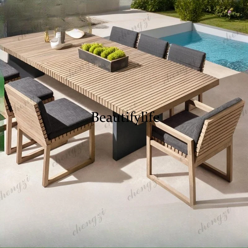 Outdoor teak tables and chairs outdoor courtyard terrace solid wood dining table garden villa sun room furniture combination
Outdoor teak tables and chairs outdoor courtyard terrace solid wood dining table garden villa sun room furniture combination
