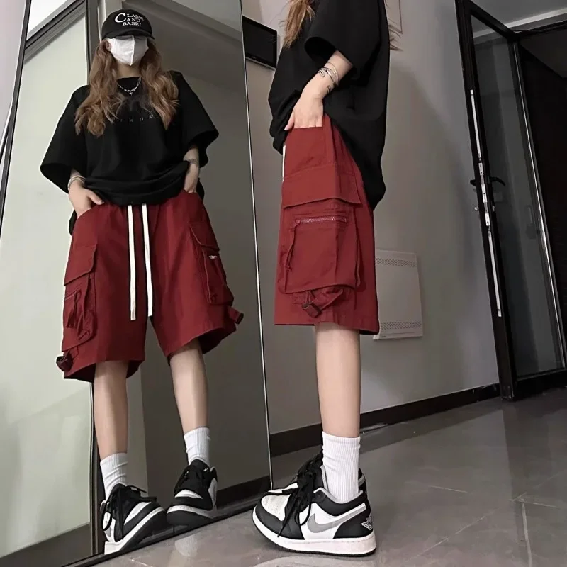 Cargo Style Shorts Women Y2k Streetwear Unisex Pockets Chic Drawstring Design Harajuku Solid Minimalist Cozy Fashion New Summer
Cargo Style Shorts Women Y2k Streetwear Unisex Pockets Chic Drawstring Design Harajuku Solid Minimalist Cozy Fashion New Summer