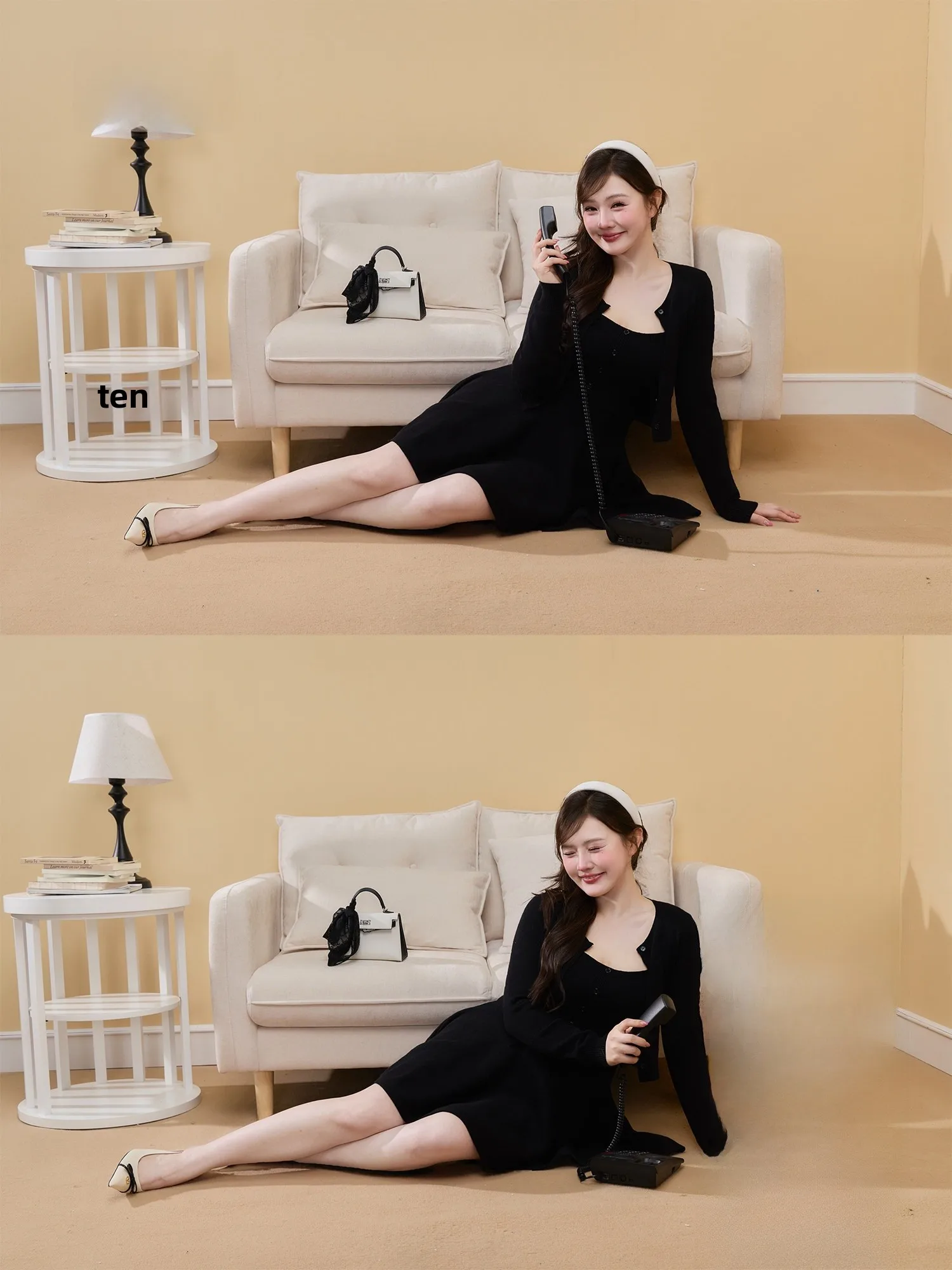 Chic Open Cardigan Dress Slimming Ten Pounds High Waist Spring Fashion Set Women's Long Sleeve High Waist A-Line Dress
Chic Open Cardigan Dress Slimming Ten Pounds High Waist Spring Fashion Set Women's Long Sleeve High Waist A-Line Dress