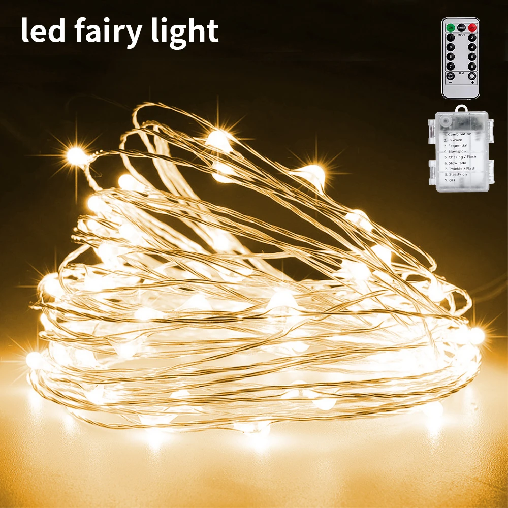 100 LED 10M Waterproof Eight Functions battery box light string with Remote Control for Various Festive Decorations
100 LED 10M Waterproof Eight Functions battery box light string with Remote Control for Various Festive Decorations