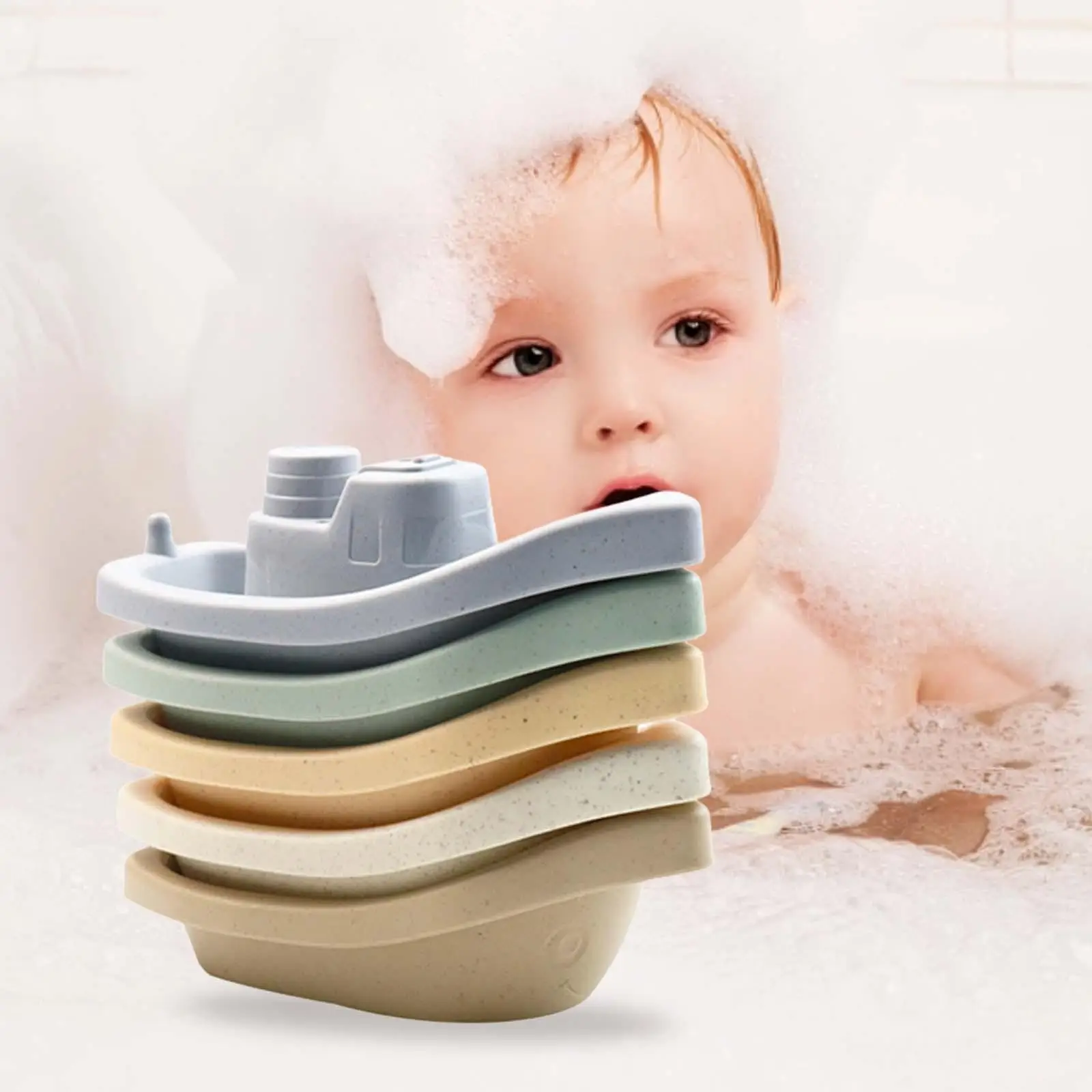 5 Pieces Floating Bathing Boats Learning and Educational Montessori Shower Stacker Game Stacking Boat Ages 6 Months Boys Girls
5 Pieces Floating Bathing Boats Learning and Educational Montessori Shower Stacker Game Stacking Boat Ages 6 Months Boys Girls