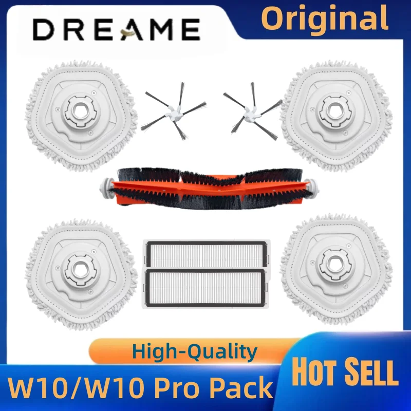 Original Dreame Bot W10/W10 Pro Robot Vacuum Cleaner Spare Parts for Main Brush, Side Brush, Filter, Mop
Original Dreame Bot W10/W10 Pro Robot Vacuum Cleaner Spare Parts for Main Brush, Side Brush, Filter, Mop
