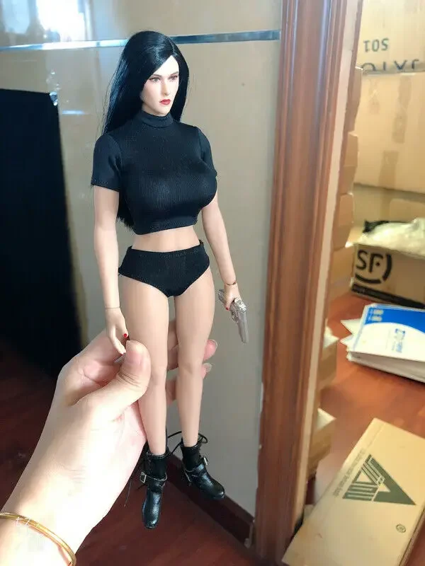 1:6 Black Women's Short sleeve T-shirt + shorts Model For 12" female Figure Doll
1:6 Black Women's Short sleeve T-shirt + shorts Model For 12" female Figure Doll