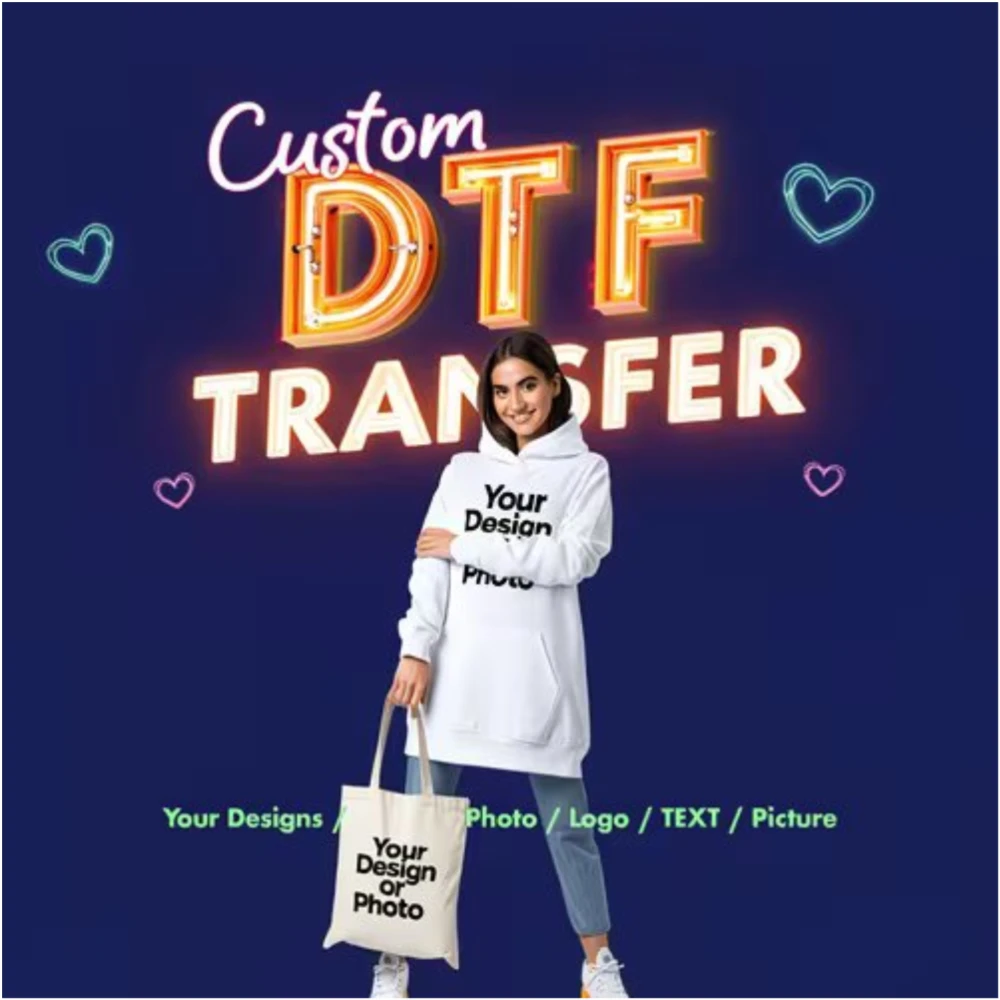 Custom Dtf Transfers Ready to Press for T-Shirts Hoodies Bags, Custom Design Iron on Transfers Vinyl Personalized Designs
Custom Dtf Transfers Ready to Press for T-Shirts Hoodies Bags, Custom Design Iron on Transfers Vinyl Personalized Designs