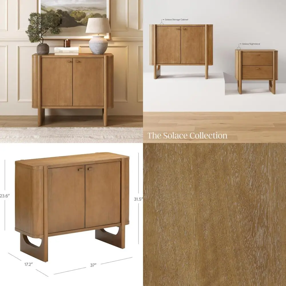 Современный шкаф из массива дерева в стиле середины века с регулируемыми полками, светло-коричневая отделка
Современный шкаф из массива дерева в стиле середины века с регулируемыми полками, светло-коричневая отделка