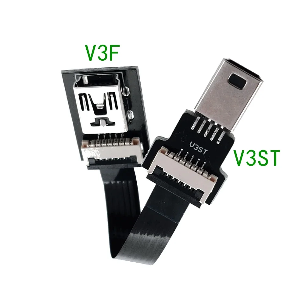 Mini USB male to female elbow FPC ultra-thin 5CM-100CM mini USB extension cable data cable elbow v3 port T-shaped port
Mini USB male to female elbow FPC ultra-thin 5CM-100CM mini USB extension cable data cable elbow v3 port T-shaped port