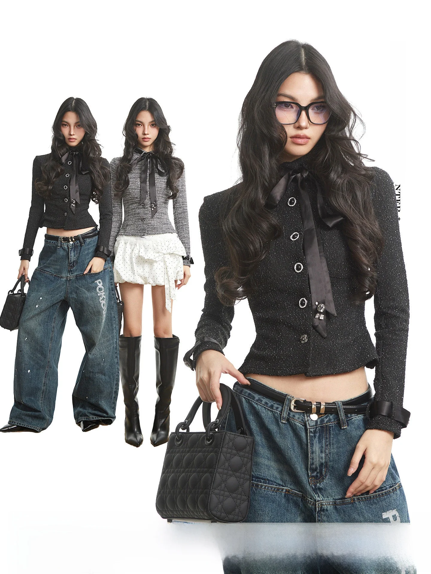 UNCMHISEX Ele Bla Long Sve Slim ort Jaet Women's Autumn High-End Waist-Cinching Top Breathable Stand Fit
UNCMHISEX Ele Bla Long Sve Slim ort Jaet Women's Autumn High-End Waist-Cinching Top Breathable Stand Fit