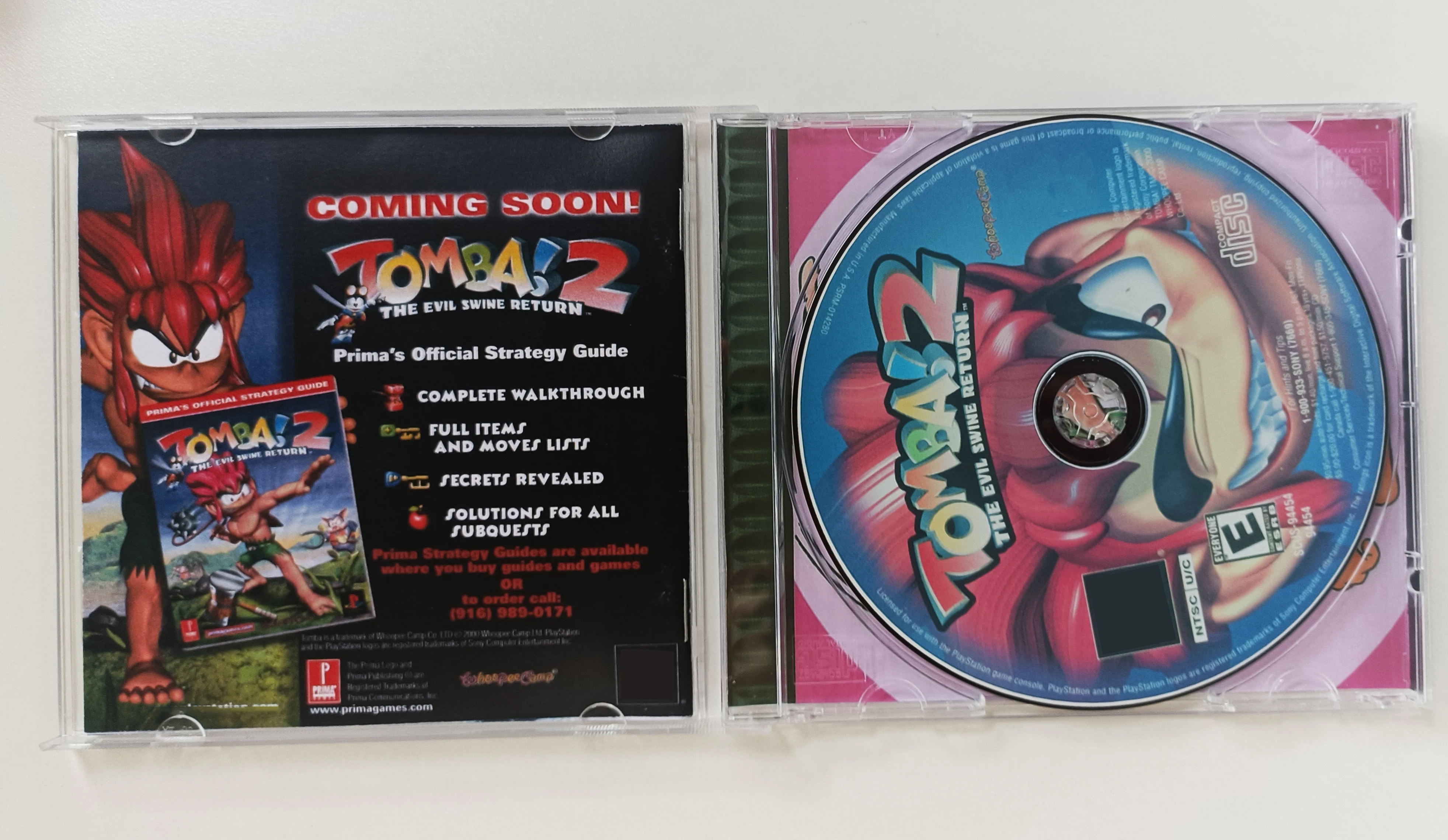 PS1 Tomba 2 Copy Game Disc Modded Console Station1 Retro Optical Driver Video Game Parts
PS1 Tomba 2 Copy Game Disc Modded Console Station1 Retro Optical Driver Video Game Parts