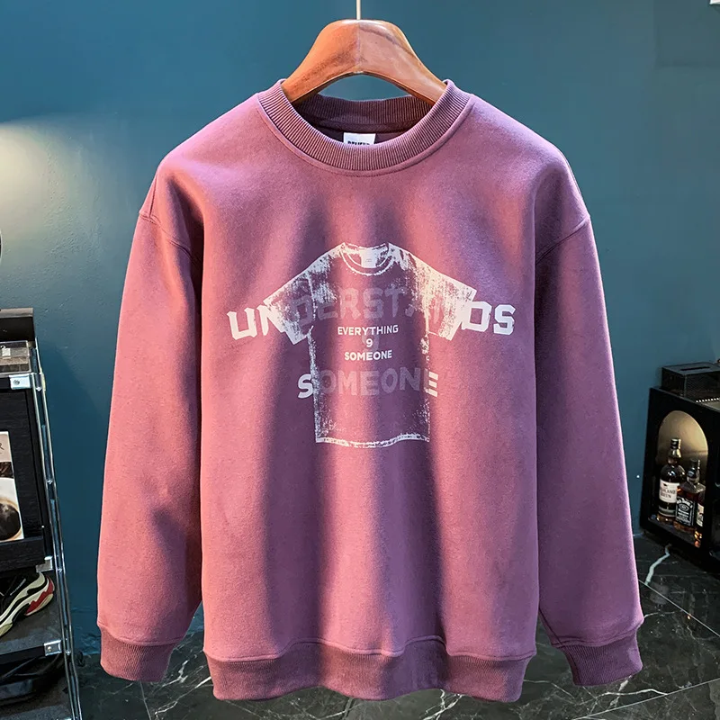 American heavy casual sweatshirt men's 2024 spring and autumn fashion brand printed loose round neck long sleeve pullover top
American heavy casual sweatshirt men's 2024 spring and autumn fashion brand printed loose round neck long sleeve pullover top