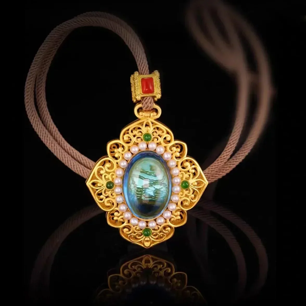 9999 Real Gold 24K Yellow Gold Women's Enamel Ocean Heart Pendant Classic Vintage Necklace
9999 Real Gold 24K Yellow Gold Women's Enamel Ocean Heart Pendant Classic Vintage Necklace