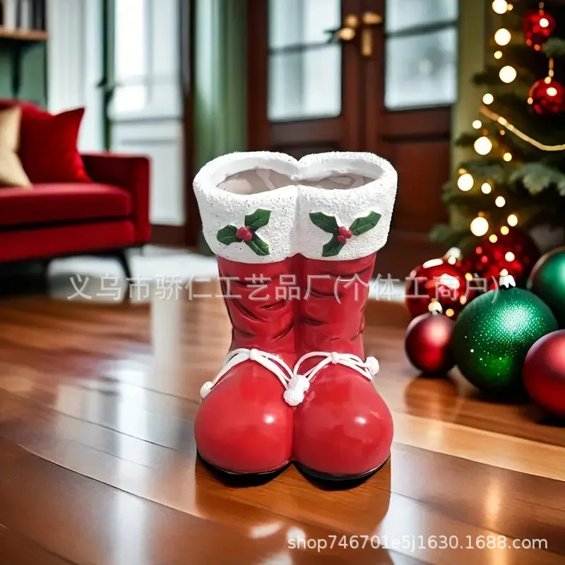 Christmas Shoes Resin Vase Christmas Decoration Ornament Photo Prop Christmas Cup Flower Vessel Christmas Ceramic Vase
Christmas Shoes Resin Vase Christmas Decoration Ornament Photo Prop Christmas Cup Flower Vessel Christmas Ceramic Vase