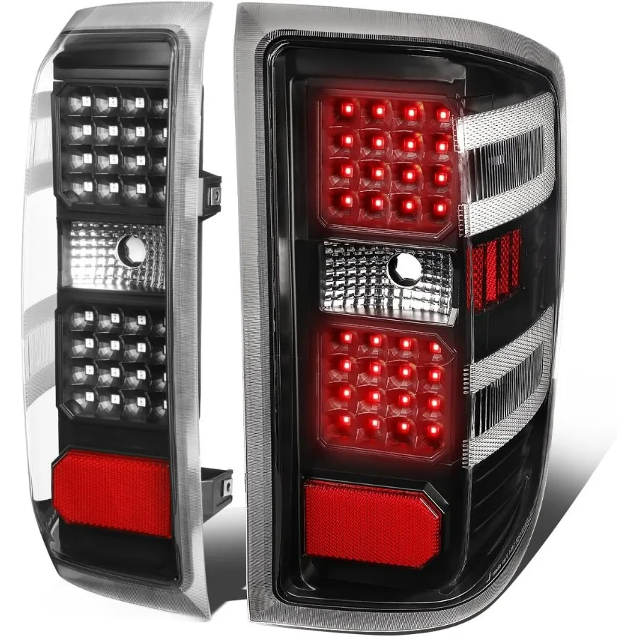 LED Tail Lights Compatible with 2014-2019 Chevy Silverado 1500 2500HD 3500HD, Reverse Brake Lamp, Driver and Passenger Side, Bla
LED Tail Lights Compatible with 2014-2019 Chevy Silverado 1500 2500HD 3500HD, Reverse Brake Lamp, Driver and Passenger Side, Bla