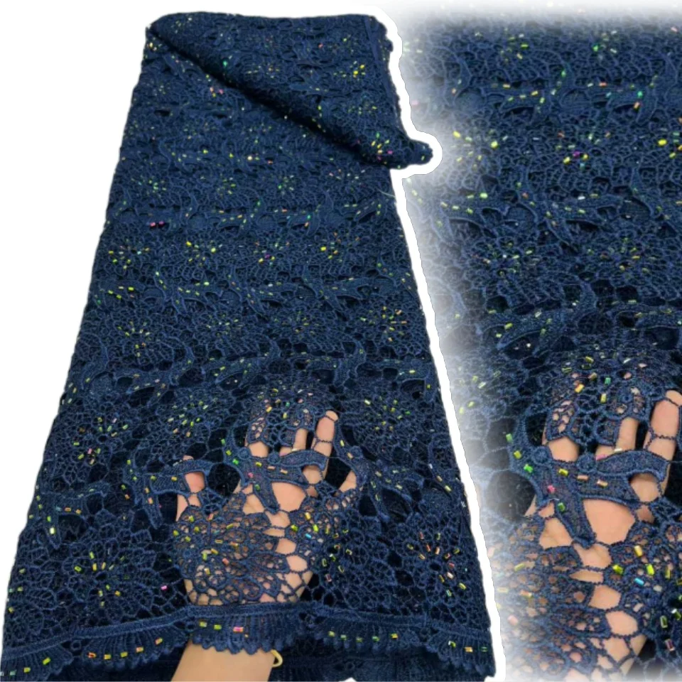 Африканское нигерийское хлопковое трикотажное кружево для свадебных платьев, водорастворимая ткань с бисером, материал для пошива женских праздничных платьев 2211
Африканское нигерийское хлопковое трикотажное кружево для свадебных платьев, водорастворимая ткань с бисером, материал для пошива женских праздничных платьев 2211