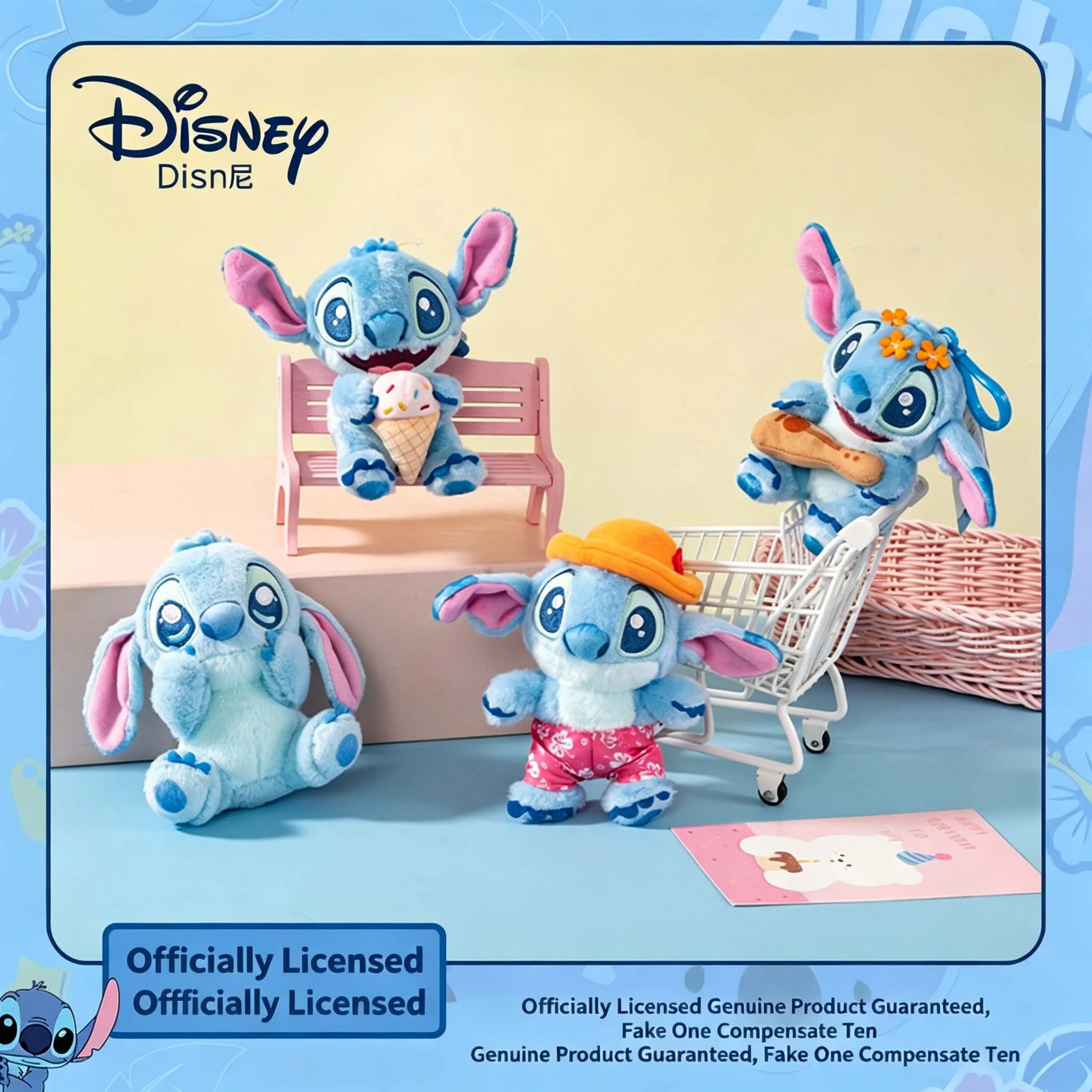 Официальный лицензионный плюшевый брелок Disney Lilo & Stitch: милый Стич в тропическом стиле, подвеска для сумки, подарок для детей
Официальный лицензионный плюшевый брелок Disney Lilo & Stitch: милый Стич в тропическом стиле, подвеска для сумки, подарок для детей