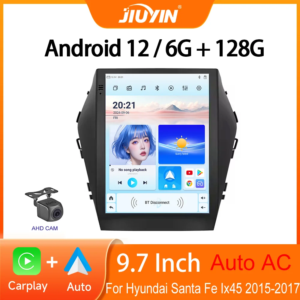 9.7 Android 12 Car Radio For Hyundai Santa Fe Ix45 2015-2017 Multimedia Player GPS Navigation Vedio Stereo HeadUnit CarPlay
9.7 Android 12 Car Radio For Hyundai Santa Fe Ix45 2015-2017 Multimedia Player GPS Navigation Vedio Stereo HeadUnit CarPlay