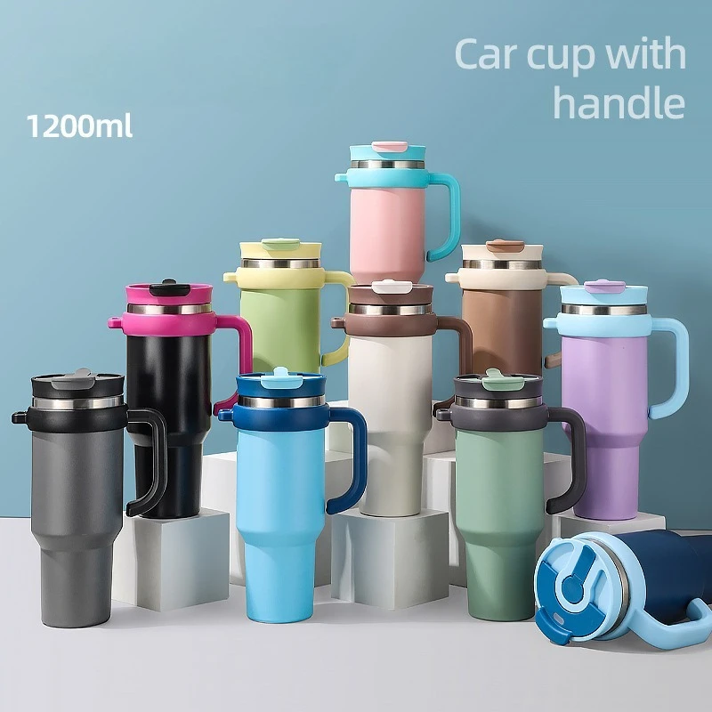 New Cold-Insulated 304 Stainless Steel Double-Wall Cup with Leak-Proof Drinking Bottle with Straw Lid 40 oz Car Travel Cup
New Cold-Insulated 304 Stainless Steel Double-Wall Cup with Leak-Proof Drinking Bottle with Straw Lid 40 oz Car Travel Cup