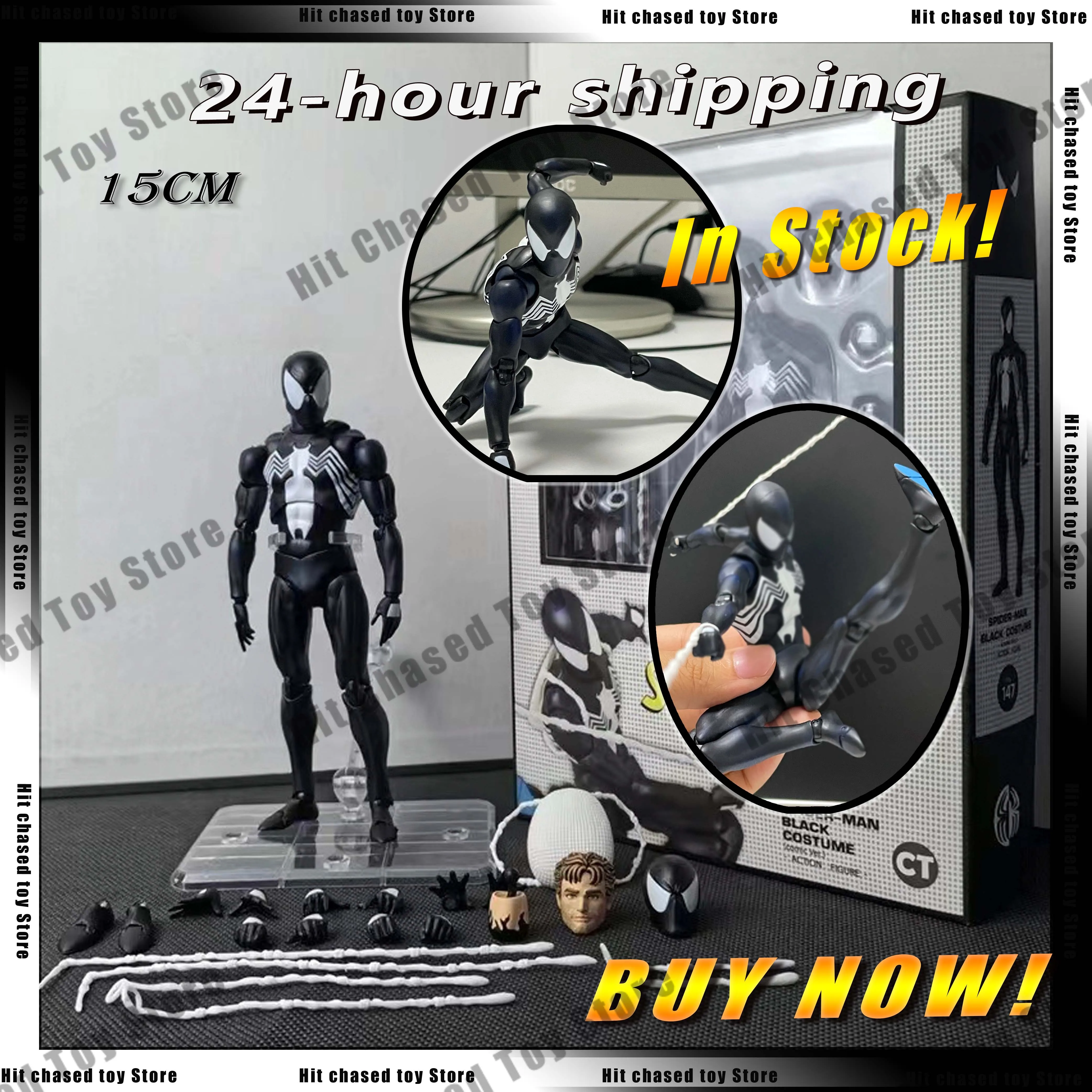 In Stock Ct Toys Spiderman Figurine Mafex 147 Symbiotic Black Suit Venom The Amazing Spider-man Action Anime Figure Gifts Toys
In Stock Ct Toys Spiderman Figurine Mafex 147 Symbiotic Black Suit Venom The Amazing Spider-man Action Anime Figure Gifts Toys